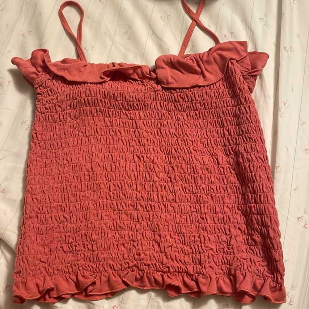 Coral pink top